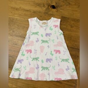 The Beaufort Bonnet Co. Sleeveless Polly Play Dress in Lions, Tigers, & Bears
